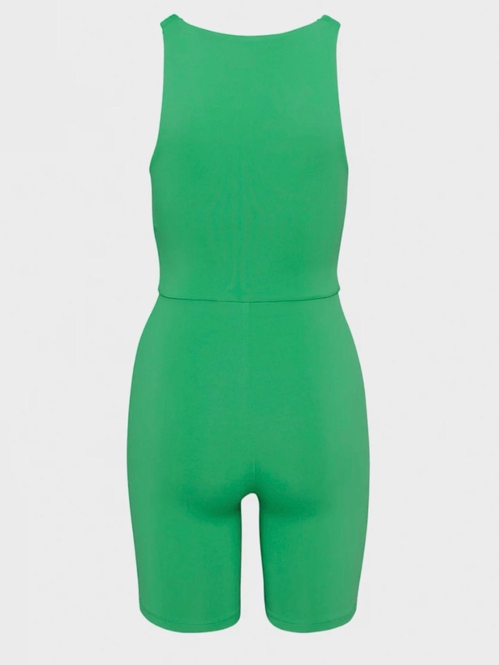 Babaton Aritzia Green Contour V-Neck Romper - Picture 3 of 6